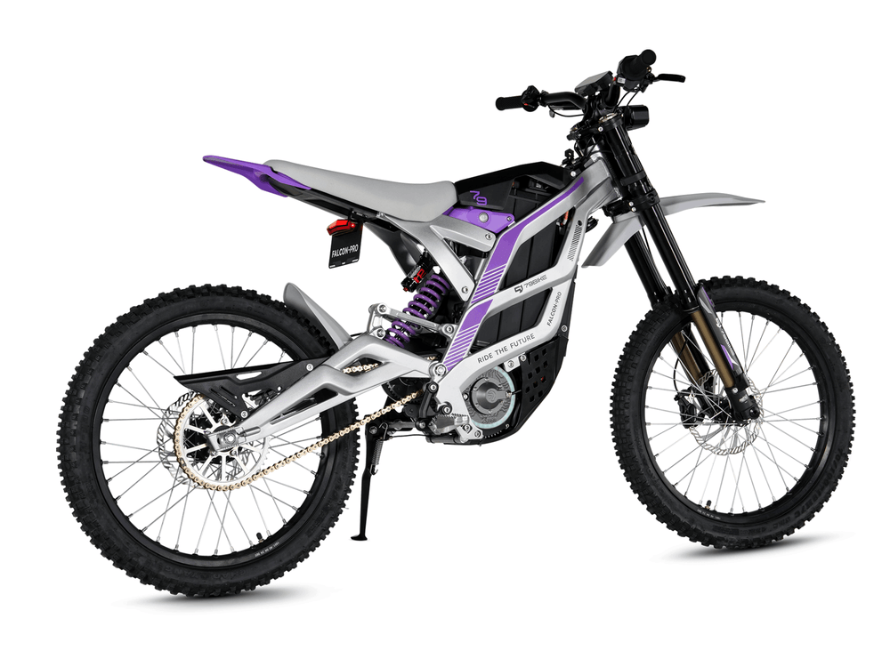 All-Terrain Electric Dirt bike |79BIKE-Falcon Pro Electric Dirt Bike(Silver + Purple)